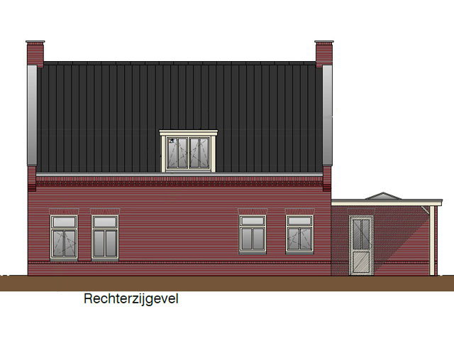 Een vrijstaande woning in Horst waar de opdrachtgevers mee helpen bouwen.